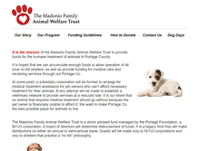 Tablet Screenshot of madonio-animal-trust.org